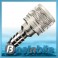 Honda 10mm Barb Chrome Plated Brass Engine Size To 90 HP Female Fuel Line - Tank End Connector