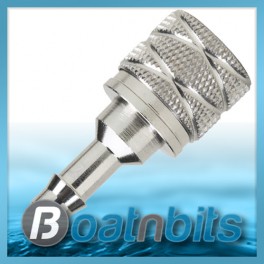 Suzuki 8mm Barb Chrome Plated Brass Female Fuel Line Engine Connector